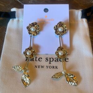 NEW Kate Spade ♠️ Lavish Blooms Linear Earrings